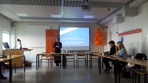 Malin Påhls leder seminariet Att möta arbetsmarknaden som nyutexaminerad