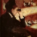 Detail from ”Woman in Black at the Opera” (1879) by Mary Cassatt