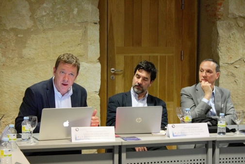 From left to right:  Olivier Compagnon Director of the Institut des hautes études de l