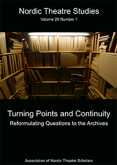 The cover of the issue Turning Points and Continuity: Reformulating Questions to the Archives.