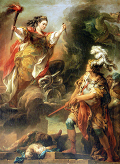 Placing Medea konferens Charles_André_van_Loo_-_Mlle_Clairon_en_Médée