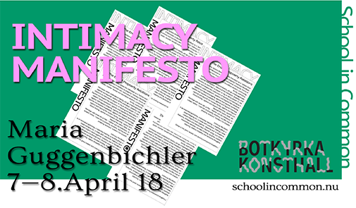 Intimacy Manifesto - av masterstudenter i Curating Art