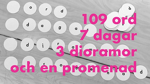 109 ord 7 dagar 3 dioramor och en promenad – ett konstprojekt av elever från SPRINT-programmet