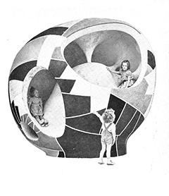 Egon Møller-Nielsens "Ägget" Källa: Egon Møller-Nielsens "Ägget", Recreation Magazine 1954