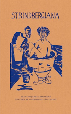 Omslaget av årsboken Strindbergiana