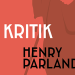 Detalj av omslaget till boken Kritik, den tredje delen i Henry Parlands Skrifter.