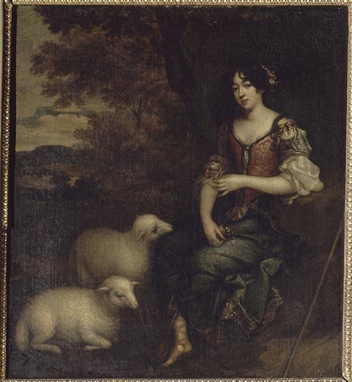 Porträtt av Madame Deshoulières (1634-1694), av Élisabeth Sophie Chéron